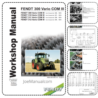 FENDT 300 310 311 312 Vario COM III Workshop Manual