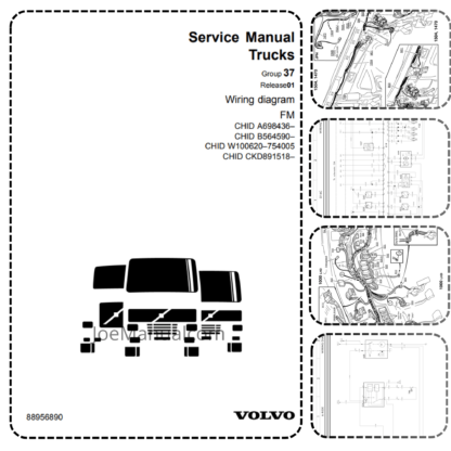 Volvo FM Wiring Diagram CHID A698436- CHID B564590-