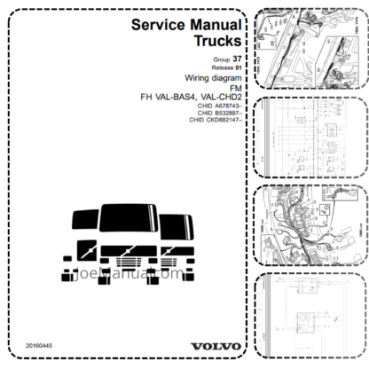 Volvo FM FH VAL-BAS4 Wiring Diagram CHID A678743- CHID B532897