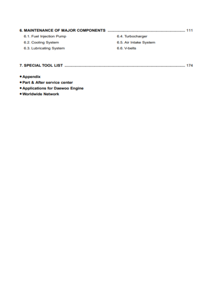 Doosan DE12T, DE12TI, DE12TIA and DE12TIS Diesel Engines Shop Manual - Image 3