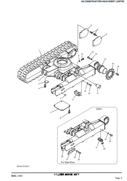 IHI 35V4 Excavator Parts Catalog - Image 4