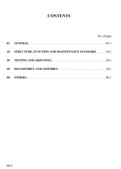 Komatsu Excavator PC340LC PC340NLC-7K Shop Manual - Image 2