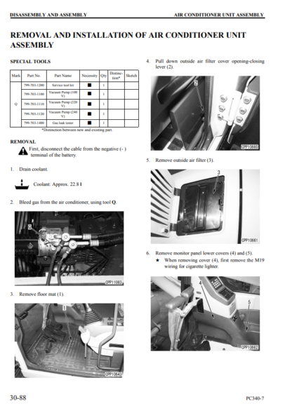 Komatsu Excavator PC340LC PC340NLC-7K Shop Manual - Image 6