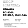 Komatsu Excavator PC160-6K PC180LC PC180NLC-6K Shop Manual