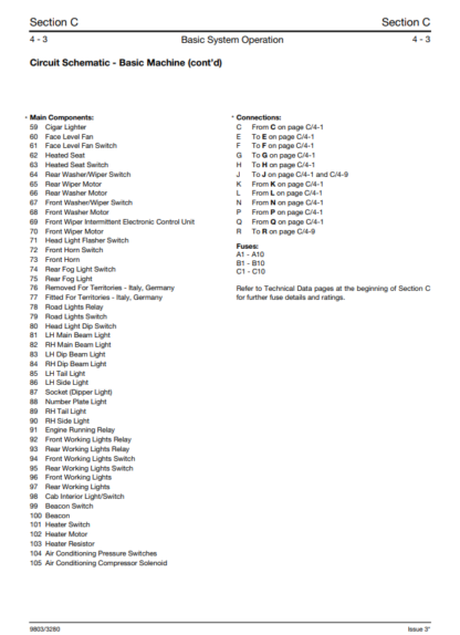 JCB BACKHOE 3CX 4CX Service Manual SN  930000+ and SN 903000+ - Image 4