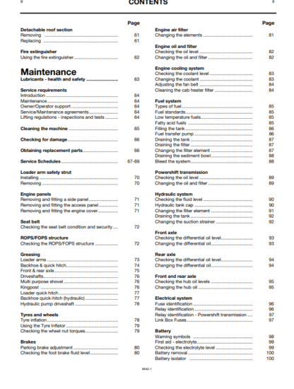 JCB 4CX Backhoe Operation and Maintenance Manual - Image 3