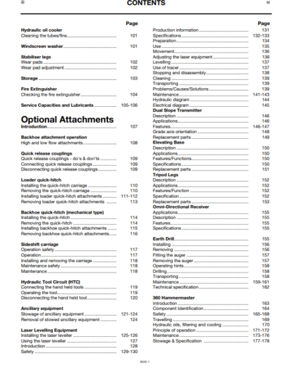 JCB 4CX Backhoe Operation and Maintenance Manual - Image 4