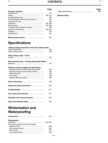 JCB 4CX Backhoe Operation and Maintenance Manual - Image 5