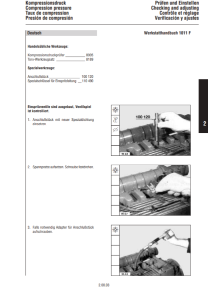 Deutz 1011F Engine Workshop Manual - Image 4