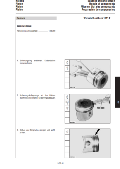 Deutz 1011F Engine Workshop Manual - Image 5