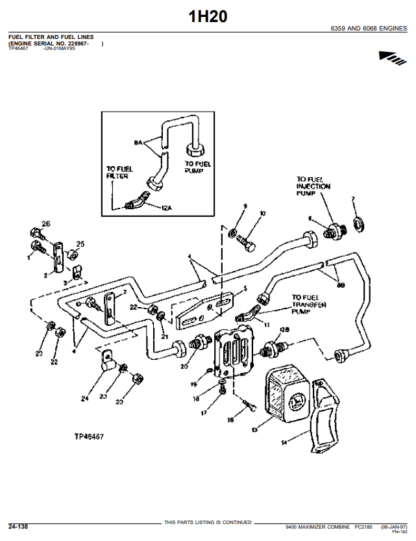 John Deere 9400 Maximizer Combine Harvester Parts Catalog - Image 5
