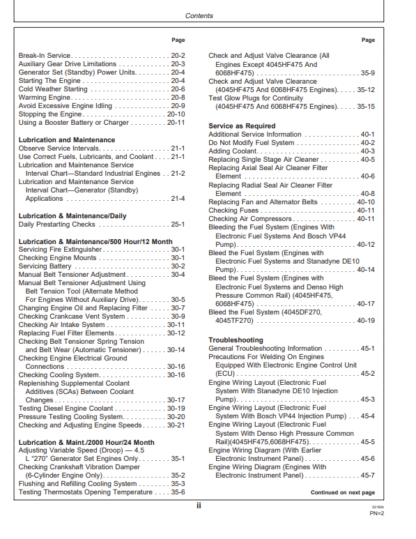 John Deere 4045 & 6068 Powertech Diesel Engines Use Manual - Image 4
