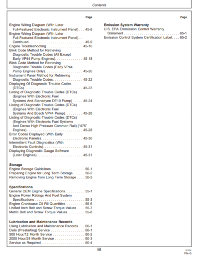 John Deere 4045 & 6068 Powertech Diesel Engines Use Manual - Image 5
