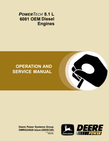 John Deer PowerTech 8.1L 6081 Diesel Engine Service Manual - Image 2