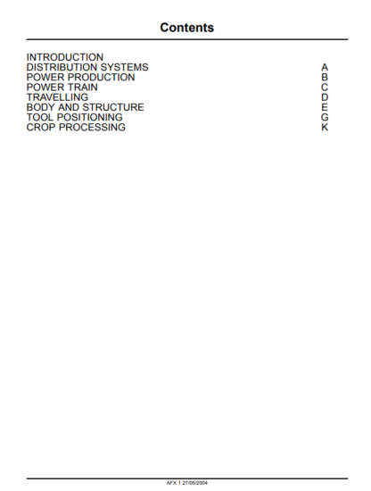 CASE AFX8010 Combine Repair and Service Manual - Image 2