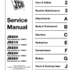 JCB Excavator JS200, JS210, JS220, JS240, JS260 Repair Manual