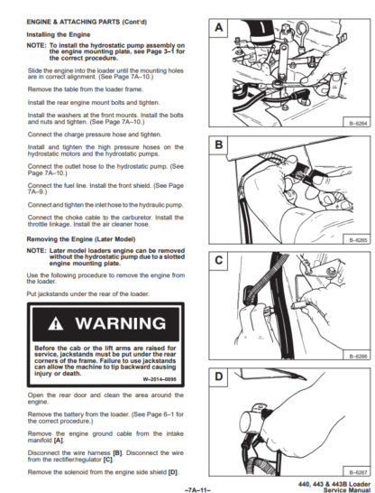 Bobcat 440 443 443B Service Manual - Image 7