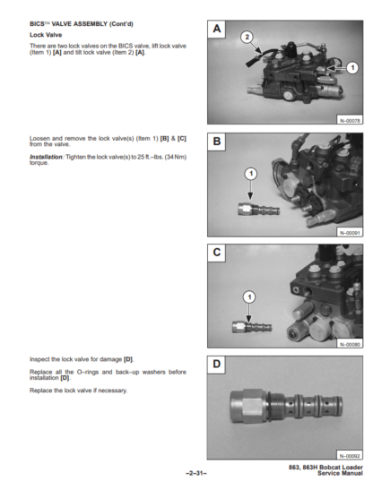 Bobcat 863 863H Service Manual - Image 5