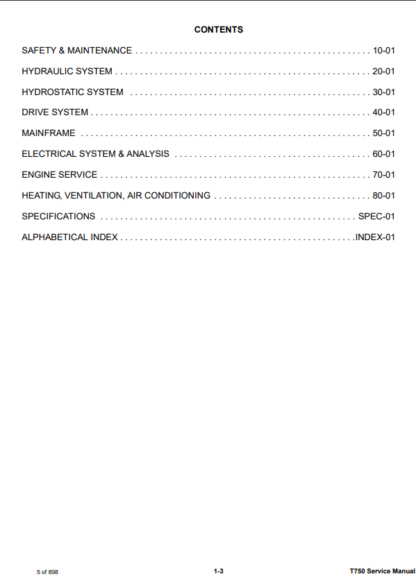Bobcat T750 Service Manual - Image 2
