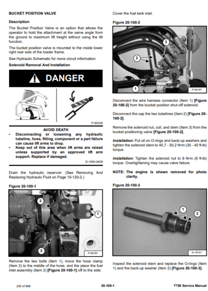 Bobcat T750 Service Manual - Image 5