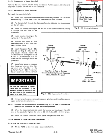 Bobcat 310 313 Service Manual - Image 4