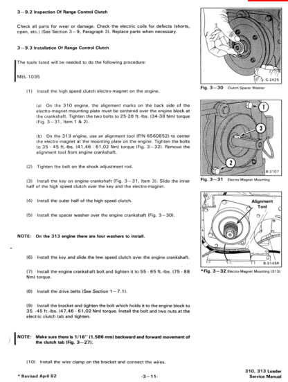 Bobcat 310 313 Service Manual - Image 8