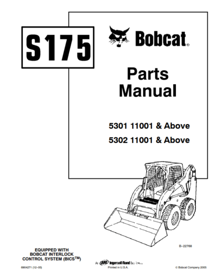 Bobcat S175 Parts Manual