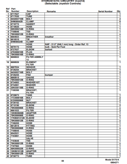 Bobcat S175 Parts Manual - Image 6
