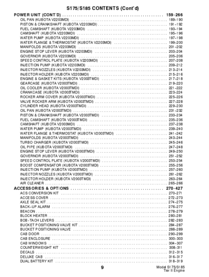Bobcat S175 S185 Parts Manual - Image 3