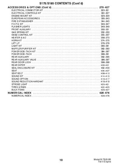 Bobcat S175 S185 Parts Manual - Image 4