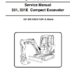 Bobcat Excavator 331 331E Service Manual