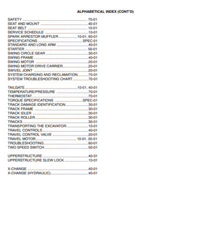 Bobcat Excavator 331 331E Service Manual - Image 4