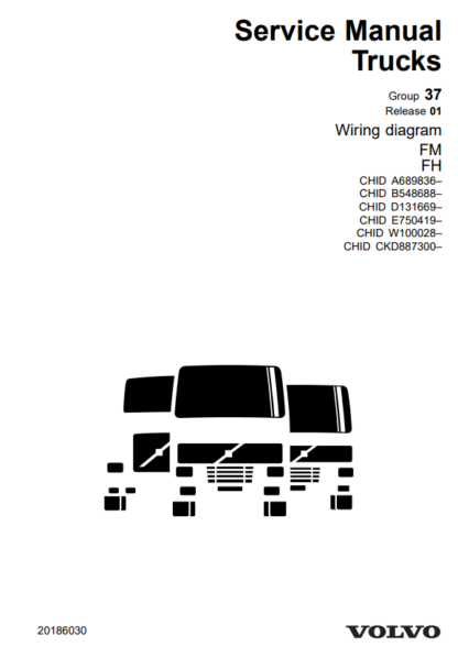 Volvo FM FH Wiring Diagram CHID A689836 - , CHID B548688 - Image 2