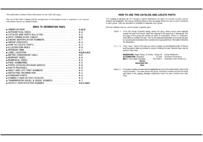 Jeep Wrangler Cherokee Grand Cherokee Parts Catalog 1981-1986 - Image 4