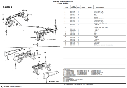 Jeep Wrangler Cherokee Grand Cherokee Parts Catalog 1987-1990 - Image 7