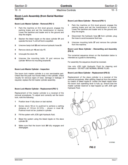 JCB 3CX 4CX 214 215 217 Service Manual SN 400001 to 460000 - Image 3