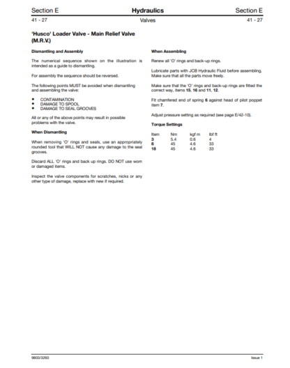 JCB 3CX 4CX 214 215 217 Service Manual SN 400001 to 460000 - Image 5