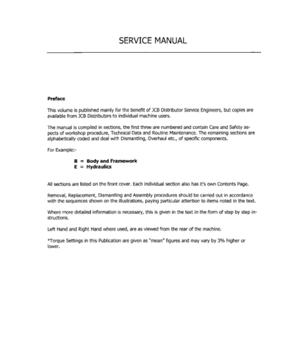 JCB MK2 BK3 2D 2DC 3C 3CS 3D 700 Workshop Manual - Image 11