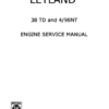 JCB Leyland 37 TD and 498NT Engine Service Workshop Manual