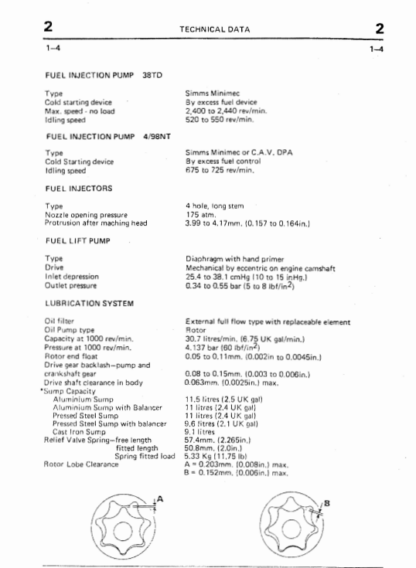 JCB Leyland 37 TD and 498NT Engine Service Workshop Manual - Image 3