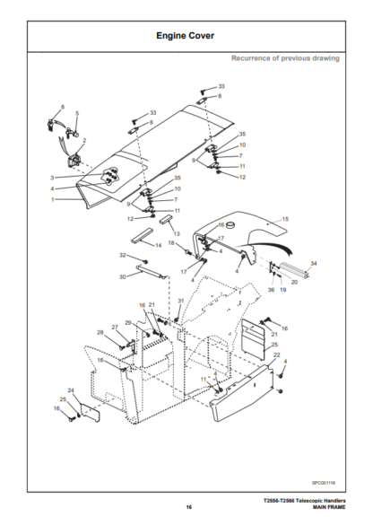 Bobcat T2256 T2566 Telescopic Handler Parts Catalog - Image 5