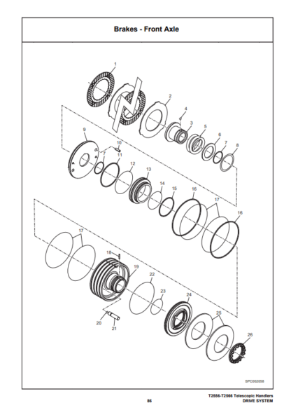 Bobcat T2256 T2566 Telescopic Handler Parts Catalog - Image 7