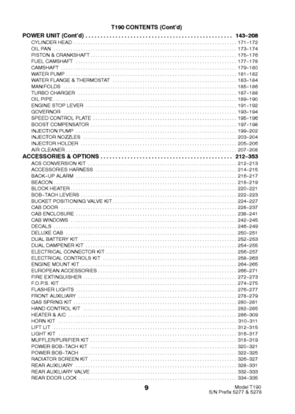 Bobcat T190 Parts Manual - Image 3