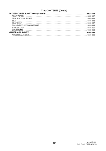 Bobcat T190 Parts Manual - Image 4