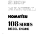Komatsu 108 Series Diesel Engine Shop Service Manual