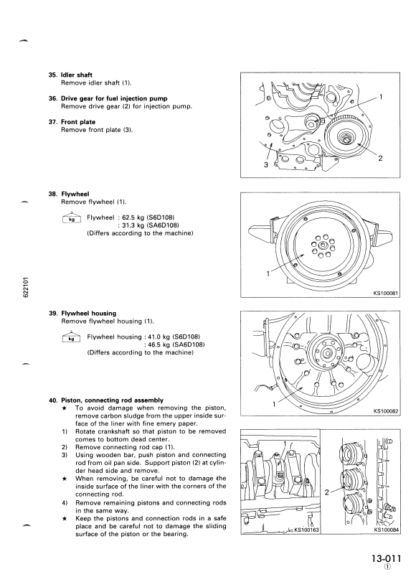 Komatsu 108 Series Diesel Engine Shop Service Manual - Image 6