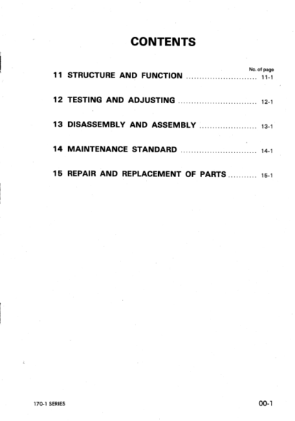 Komatsu 6D170-1 Series Diesel Engine Shop Service Manual - Image 2