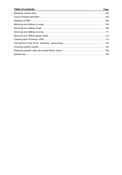 MAN D 0836 LE FENDT Tractor Engine Workshop Manual - Image 3