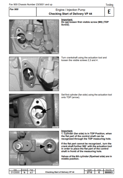 MAN D 0836 LE FENDT Tractor Engine Workshop Manual - Image 8