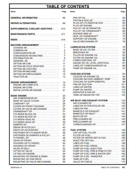 CAT 966H Wheel Loader Parts Manual - Image 5